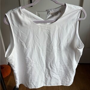 Notations Classic White sleeveless blouse